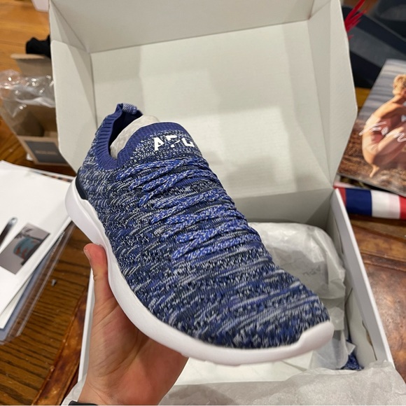 NWT APL Athletic Propulsion Labs Techloom Wave Blue Running Shoes M 7 / W 9 - Picture 12 of 16